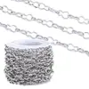 Corrente Figura 8 Vazada em Aço Inoxidável Corrente Cabaça DIY Não Desbota Colar Pulseira Materiais Artesanais Acessórios de Joias Semi-Acabados
