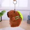 Celebridad de internet lindo capibara capibara colgante peluche juguete muñeca bolsa colgante llavero Muñeca Muñeca