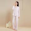 2025 Primavera e Outono Roupas de Casa Femininas Pijama Novo Manga Longa Calças Terno Algodão Tencel Algodão Xinjiang Antibacteriano