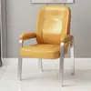 Cadeira de Mahjong Uso Doméstico Estudante Confortável Cadeira com Suporte Lombar Sala de Reunião de Escritório Pernas de Aço Cadeira com Encosto Estofado Macio Cadeira para Sala de Xadrez e Cartas