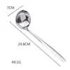 Juego de Cuchara para Sopa y Espumadera de Acero Inoxidable de Grado Alimenticio Duradero Resistente a la Corrosión Apto para Lavavajillas Utensilios de Cocina para el Hogar Restaurante Uso Diario en la Cocina