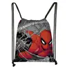 Nueva Bolsa de Almacenamiento Cruzada de Poliéster con Cordón de Marvel Spider-Man Mochila con Cordón de Gran Capacidad Fabricante Venta al por Mayor