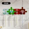 Soporte para cepillos de dientes Dopamine Puzzle Baño Sin Taladro Colgador de cepillos de dientes Lindo Estante para cepillos de dientes Montado en la pared Colgador de cepillos de dientes para baño