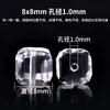 Açúcar Natural Cubo Chá Cristal Solto Contas Quadradas Contas de Cristal DIY Pulseira de Miçangas Acessório Contas Cordão de Mão Contas