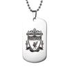 Accesorios Explosivos Acero Inoxidable Logo de Fútbol Cristiano Ronaldo Acero de Titanio Militar Collar Accesorio Versátil Personalizado para Hombre