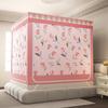 Cortina Opaca Nueva Estampada 2025 Mosquitero Tipo Cama de Tres Puertas Exclusivo para el Sudeste Asiático para Repeler y Prevenir Mosquitos