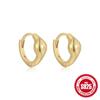 Novo 925 prata esterlina design sentido grande liso cônico brincos brincos brincos Europa e os Estados Unidos venda quente minimalista ins brincos para as mulheres