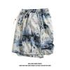 Pantalones de Playa de Verano para Hombre Marca de Moda Sueltos Cinco Puntos Estilo Coreano Secado Rápido Shorts de Flores Modernos para Pareja Casuales Pantalones Grandes