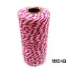 Cuerda de algodón de color de 2 mm, cuerda de color doble para bolsa, línea zongzi, cuerda de unión para etiquetas tejidas a mano DIY, cuerda de algodón gruesa y fina