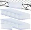 Etiquetas de prateleira para exportação de fábrica, prateleiras de armazenamento de plástico espessado, tiras de etiquetas de identificação de preço de material livremente combináveis