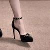 Zapatos de Plataforma de Tacón Alto Impermeables para Mujer de Estatura Pequeña, Chica Atractiva, Nuevos de Verano 2026, Sandalias Sexy de Tacón Alto con Correa al Tobillo y Punta Fina