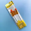 10 juegos de varilla de plástico lana de nylon set combinado de pinceles para pintura al óleo pincel para pintura artística gouache venta al por mayor transfronteriza