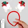 Faixa de Cabelo de Natal Aro de Cabelo Adulto Crianças Fantasia Acessórios de Cabelo Faixa de Cabelo de Natal Faixa de Cabelo com Galhos de Rena Adereço de Cabeça de Natal