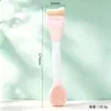 Escova massageadora facial de silicone dupla face transfronteiriça, pincel para máscara facial, pincel de base, pincel para aplicação de máscara de argila, escova de limpeza de silicone