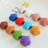 Estrella de cinco puntas de resina imitación lana tejida estrella parche plano DIY hecho a mano mayoreo materiales para zapatos sombreros ropa
