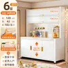 Gabinete de Almacenamiento para Mesa de Alimentación de Bebé, Estante de Almacenamiento de Hierro de Múltiples Capas para Uso Doméstico en Sala de Estar y Dormitorio, Gabinete de Almacenamiento Multifuncional de Gran Capacidad