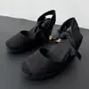 Sapatos Femininos de Palha com Salto Anabela Estilo Verão 2026, Alpargatas Femininas de Camurça com Cadarço, Sapatos Femininos Retro para Aumentar a Altura, Atacado para Exportação