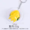 Chaveiro de Prato de Comida Simulada Pvc Miniatura Prato de Comida Simulado Cozinhar Brinquedo de Faz de Conta Restaurante Pequeno Presente