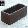 Vasos de Cerâmica para Horta sem Esmalte, Vasos Extra Grandes para Plantio de Árvores em Varandas, Caixas Quadradas de Cerâmica Escovada para Plantio de Vegetais
