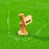 Micro-Paisagismo Figuras de Animais de Simulação Criativa com Placas, Enfeites de Decoração de Jardim DIY, Pequenos Enfeites para Carro e Desktop