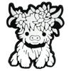 Cartoon Highland Cow Series Gota de Plástico PVC Sapatos de Borracha Macia Buraco Flor Sapato Fivela Sapatos de Jardim Buraco Telefone Móvel Caso DIY Acessórios