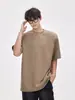 Camiseta de Manga Corta de Alta Gama para Hombre, Verano Nuevo Estilo Coreano Marca de Moda Diseño Metálico Fresca Camiseta de Media Manga Top
