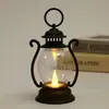 Linterna Retro Nueva Transfronteriza Vela Digital LED Lámpara de Aceite Pequeña Decoración de Atmósfera Creativa Regalo Linterna de Viento Linterna de Caballo
