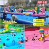 Trampolín Acuático Inflable de Moda Piscina de Granja con Lona Nube de Rebote de Presión de Agua Inflable Interior Atracción Bolsa de Agua Trampolín de Presión de Agua