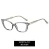 82273 Armazón de Gafas Clásico Negro Grueso para Mujer, Luz Azul Anti-Azul, Cara Grande, Cara Llana, Se Puede Combinar con Miopía Lentes Transparentes Venta al por Mayor