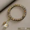 Pulsera de Sándalo Verde Añejo Argentino al por Mayor para Hombres y Mujeres, Joyería de Madera Cultural y Artística, Fábrica de Cuentas de Oración de Mano