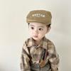 Boina anti-desgaste para niños bordado de letra personalizada gorra de visera para primavera y otoño sombrero versátil de invierno para niños y niñas