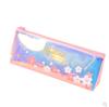 Estuche transparente con láser personalizado con diseño de celebridad de Internet TikTok, bolsa de papelería para chica fresca, cereza y flor, linda bolsa de almacenamiento