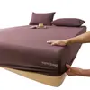 Lençol de Elástico para Dormir Nu Classe A Pele de Arroz Glutinoso Ajustado Outono e Inverno Espessado Sono Profundo Peça Única Lençol de Elástico Cobertura de Cama Capa de Colchão Simmons