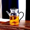 Bule de Chá, Conjunto de Chá Resistente ao Calor, Dispositivo para Preparo de Chá Verde, Vaso Pequeno Transparente, Decantador, Bule de Vidro, Estilo Simples para Uso Doméstico
