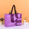 Película de impresión a color personalizada bolsa de plástico pp bolsa con forma de barco bolsa de nailon bolsa tejida a mano impermeable bolsa personalizada IKEA piel de serpiente
