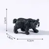 Paisaje en Miniatura Realista de Pie Oso Negro Grande Muñeco Lindo Gránulos Jardín Paisajismo DIY Accesorios Decorativos Mini Adornos Pequeños