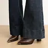 Botas de Cano Curto de Salto Alto Bico Fino Estilo Britânico Femininas 2026 Outono/Inverno Novas Botas Martin com Salto Grosso Botas Emagrecedoras Femininas