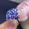 Anillo de Zafiro Natural Disponible para la Venta, Finamente Elaborado con Plata S925, Tamaño de la Piedra Principal 3*4mm