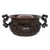 Ornamento de Jarro de Cobre Atrai-Riqueza em Latão Criativo para Escritório Queimador de Incenso Armazenamento Estilo Chinês Peça Decorativa para Casa