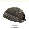 Estilo Americano Marca de Moda Retro Lavado Gorro de Piso para Hombres y Mujeres Hip-hop Estrella de Cinco Puntas Gorro Melón Color de Contraste Gorro Beanie Gorro Slayer