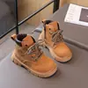 Botas estilo Martin para niñas, nueva colección primavera/otoño 2026, cómodas botas de piel, estilosas para niñas mayores, botines para niños, zapatos y botas para niños