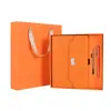 70% de desconto Caderno A5 de folhas soltas com porta-cartões, conjunto de cadernos de alta qualidade, presente corporativo com logotipo personalizado