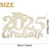En stock Venta caliente transfronteriza 2025 Fiesta de graduación Temporada de graduación Marca de madera Decoración de pared de madera Decoración de pared de fin de curso