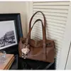 Bolsa Tote de Gran Capacidad para Mujer 2026 Nueva Moda Tendencia Nicho Retro para Viajar al Trabajo Hombro Axila Bolso Simple de Moda para Mujer