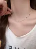 Collar con Colgante de Cuentas de Frijol Coloridas Cadena para Clavícula de Temperamento Primavera Verano Cadena Hueso de Serpiente Sentido de Alta Gama para Mujer Diseño de Nicho