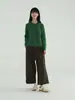 ¡Pantalones Acortados Lulu de Algodón Tushu! Pantalones anchos de dobladillo enrollado versátiles de estilo retro para mujer, 26 otoño de cintura alta adelgazantes casuales