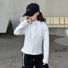 Jaqueta de Primavera e Outono para Meninas 2025 Nova Moda Estilo Coreano Tendência Slim-Fit com Capuz para Crianças Maiores