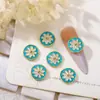 Joyería para uñas japonesa nueva aleación estilo retro flor de crisantemo arrugada accesorios DIY accesorios para uñas con gota de aceite venta al por mayor