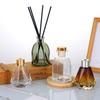 Botella vacía de vidrio para aromaterapia, difusor de aceites esenciales, adornos retro para el hogar, botella de perfume con degradado para el hogar.