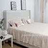 Dormitorio Principal de Diseñador Tela de Chenilla Cama Doble Estilo Vintage Borde a Ras Tapicería Suave Cama de Boda Cama Francesa Suyin